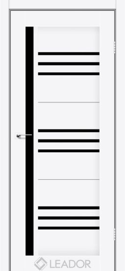 Міжкімнатні Двері Compania BLK білий матовий Leador ПВХ плівка