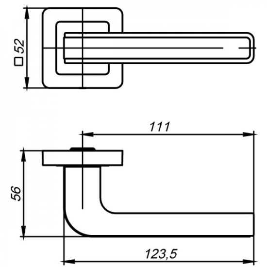 Ручки на розетах Punto Nova QR SN/WH-19