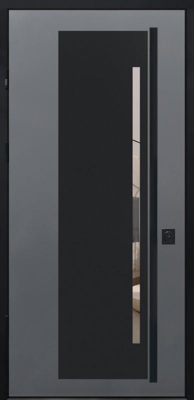 Вхідні двері в будинок Straj Proof Mot StarMax DMD антр. сер.песок/ - - -vin белый  атлас/Порог С, ТРУБА