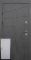 Вхідні Двері Акцент бетон темний - бетон сірий "Qdoors"