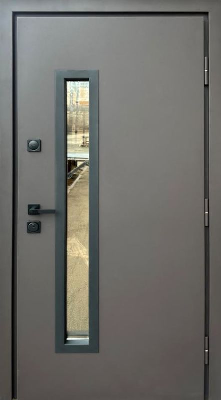 Вхідні Двері Стронг Браун Ral 8019 пісок/дуб темний Vinorit "Qdoors" Вхідні Двері Стронг Браун Ral 8019 пісок/дуб темний Vinorit "Qdoors"