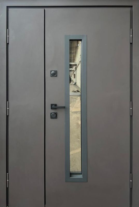 Вхідні Двері Стронг Браун 1200 Ral 8019 пісок/дуб темний Vinorit "Qdoors" Вхідні Двері Стронг Браун 1200 Ral 8019 пісок/дуб темний Vinorit "Qdoors"