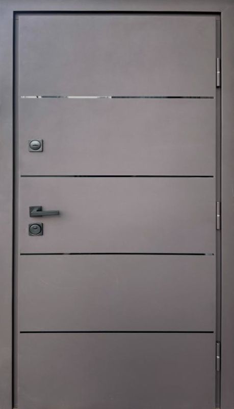 Вхідні Двері Стронг Купер Ral 8019 пісок/білий атлас Vinorit "Qdoors" Вхідні Двері Стронг Купер Ral 8019 пісок/білий атлас Vinorit "Qdoors"