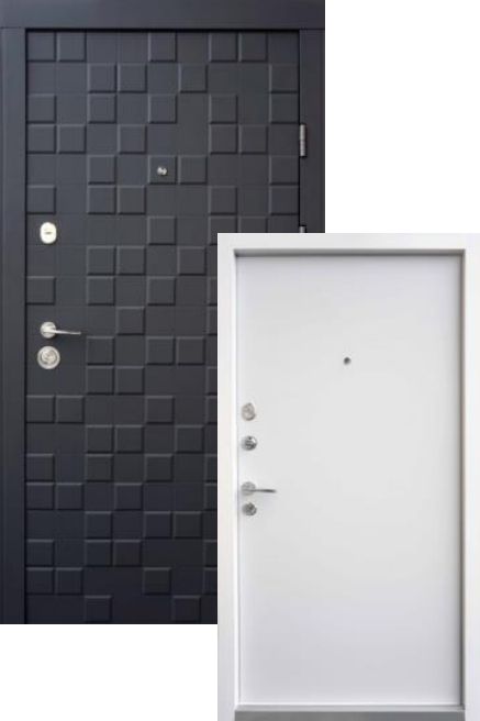 Вхідні Двері Онтаріо софт чорний/білий супермат Qdoors Вхідні Двері Онтаріо софт чорний/білий супермат Qdoors