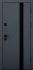 Вхідні двері ФОРТ НОКС  «Крафт  Термо»  Метал Сірий 7024/Метал Білий + вертикальний молдинг